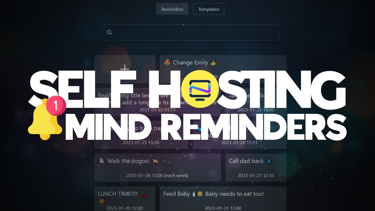 MIND Reminders - A Self Hosted Notification Dashboard for Apprise