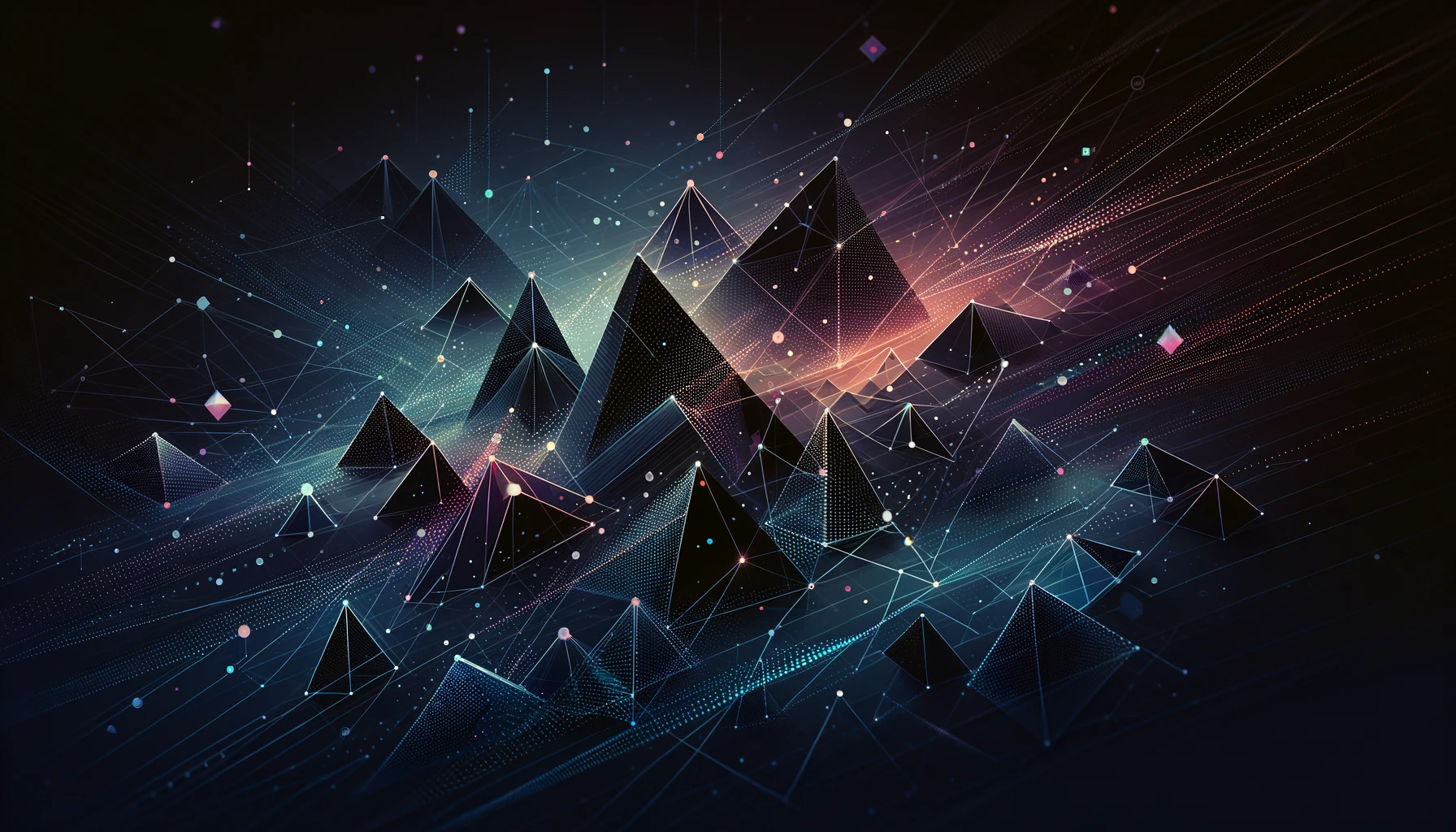 Triangles In Space, abstract, diamonds, galaxy, logo, shapes, star, stars,  triangle, HD phone wallpaper