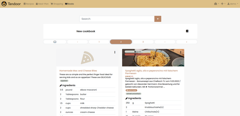 Self Hosted Recipe Management