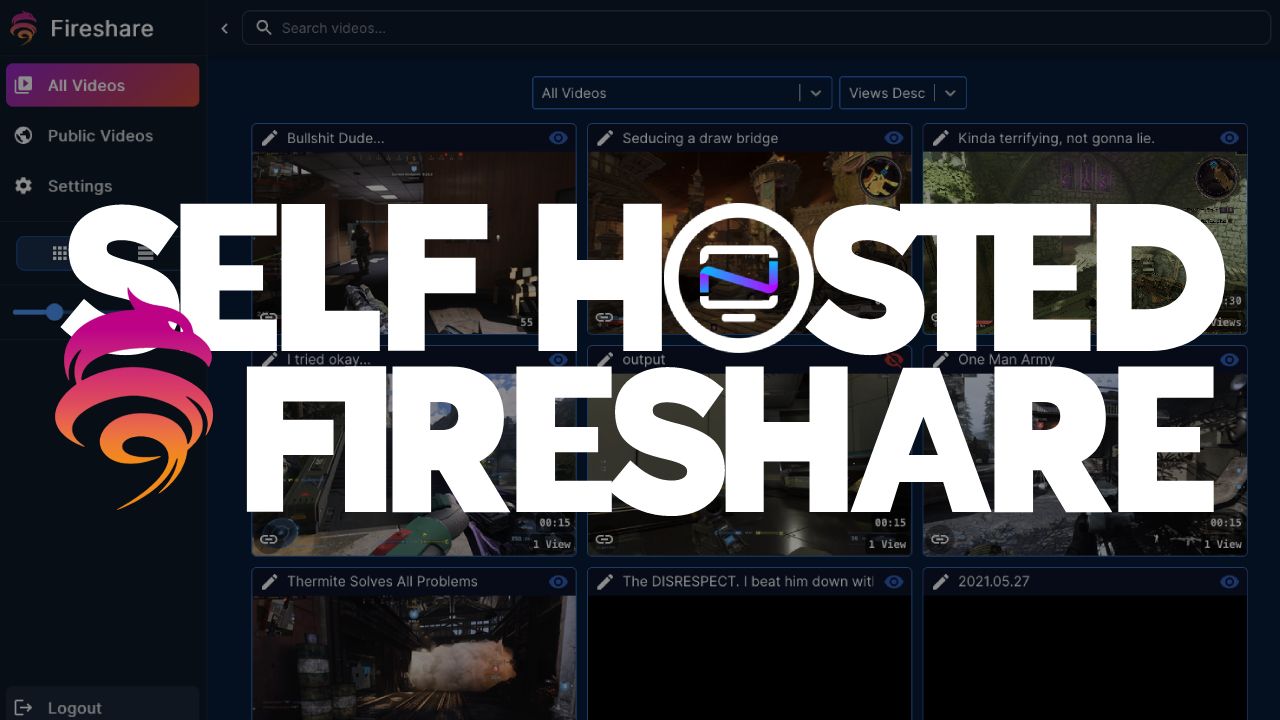 Self Host your Gaming Clips and Videos with Fireshare