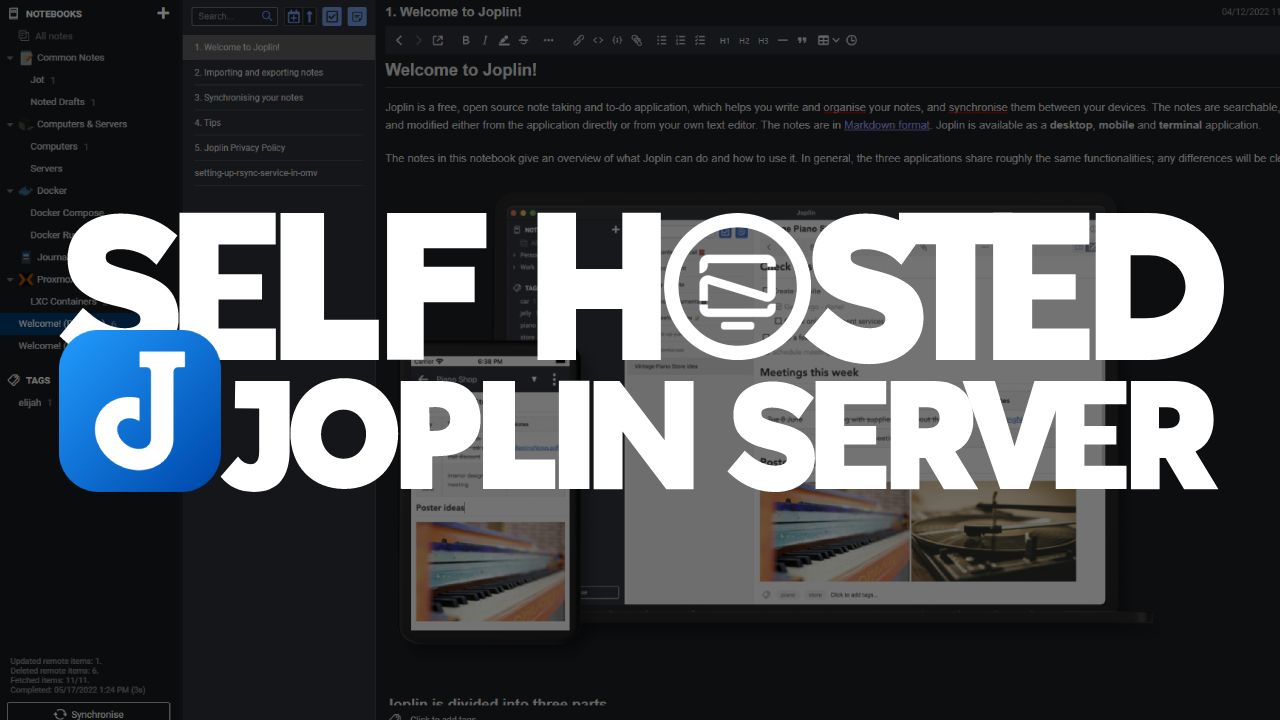 Joplin Sync Server is Awesome - Install Joplin Server Using Docker Compose