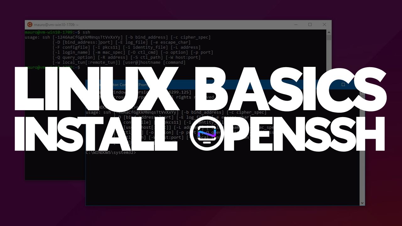 Linux Basics - Getting Started with OpenSSH - Installation and Port Change with Fail2ban