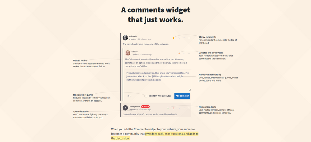 Commento - A Self Hosted Comment System for Websites That Just Works