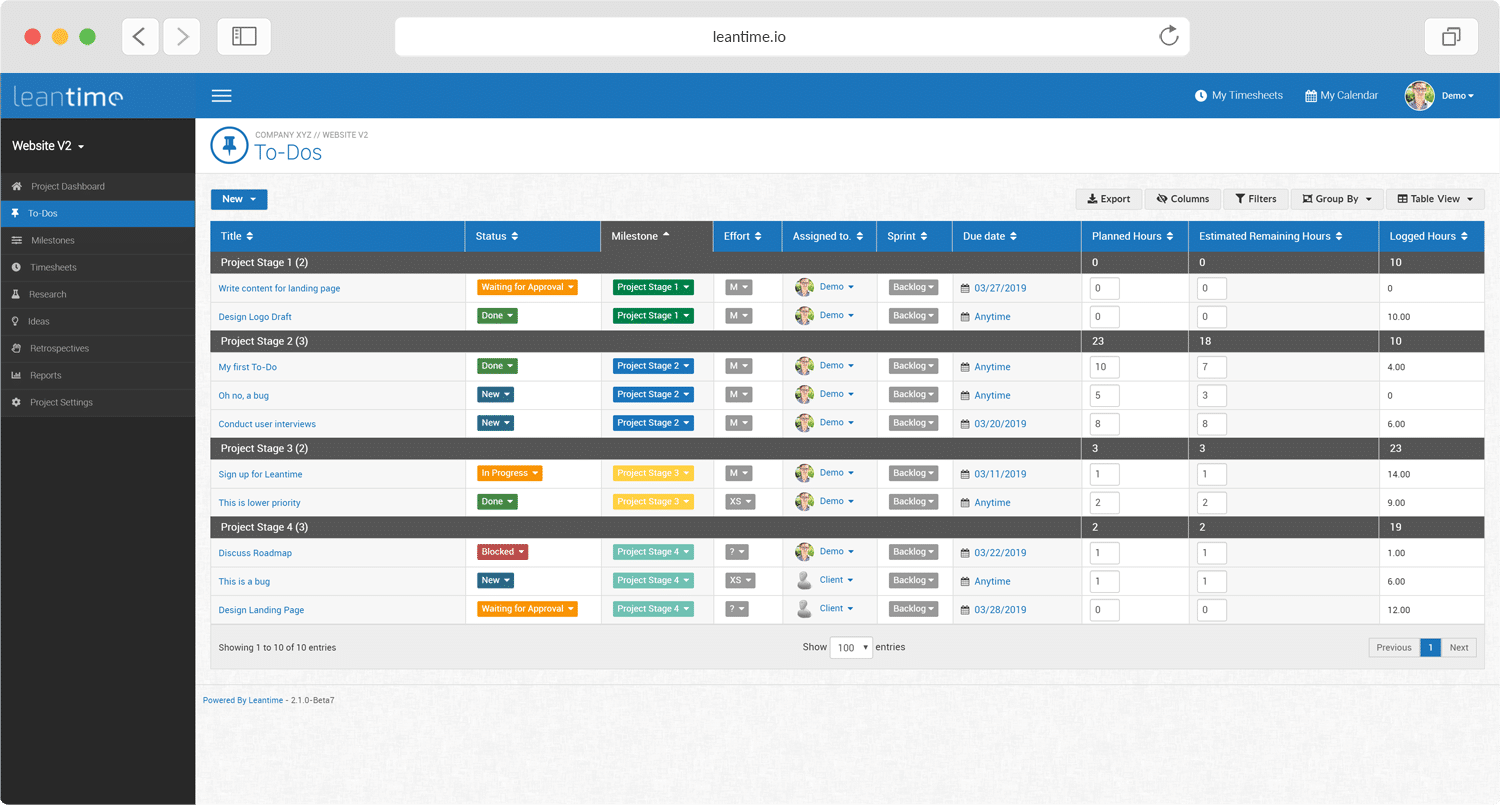 Leantime - An Open Source and Self Hosted Project Management Solution
