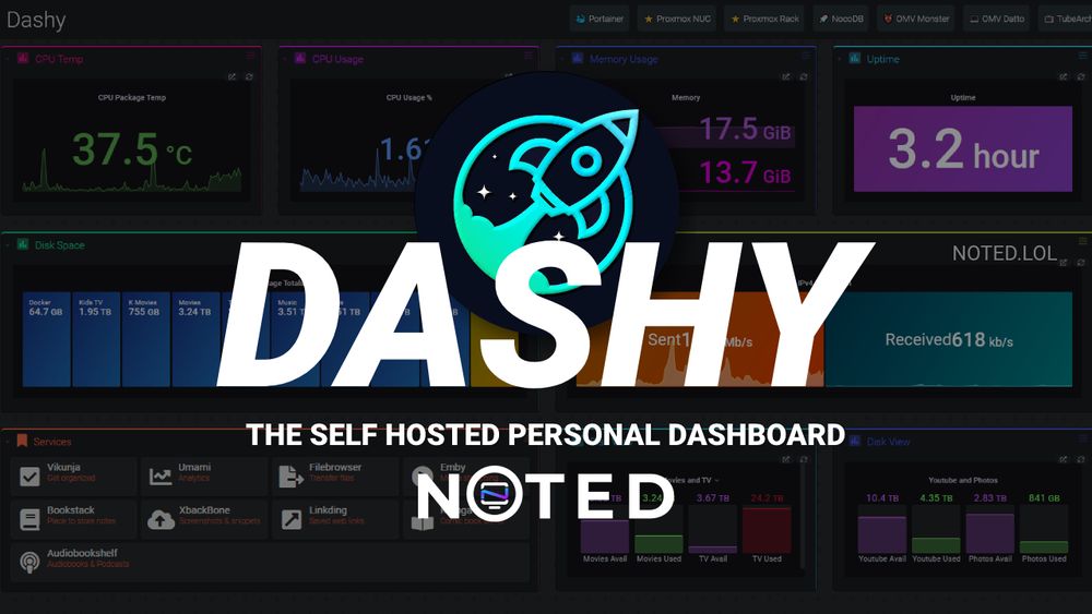 Dashy - The Self Hosted Personal Dashboard