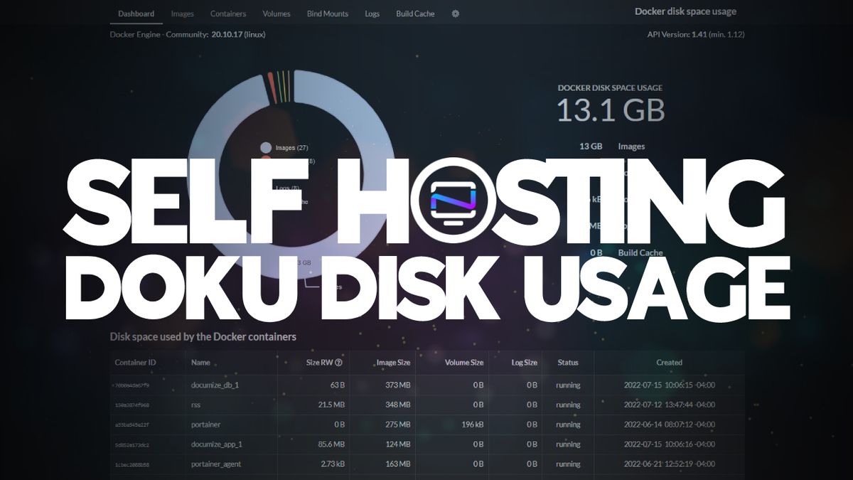 Doku - A Simple Self Hosted Docker Disk Usage Dashboard