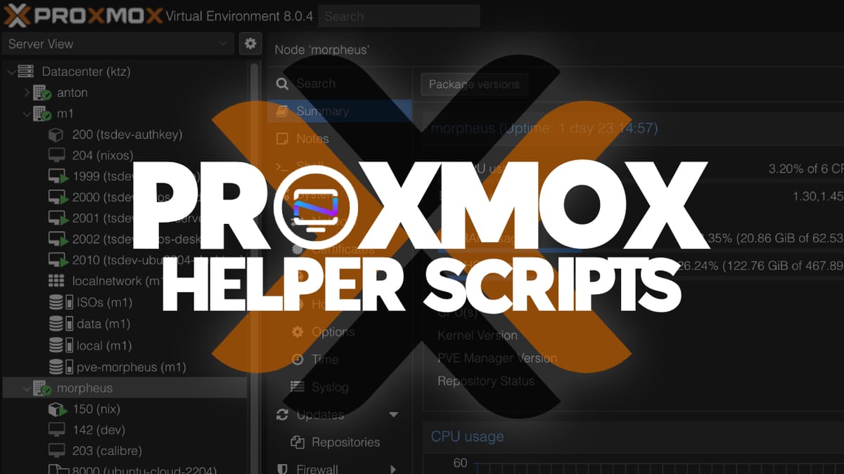 Automate your Proxmox Homelab with Proxmox VE Helper Scripts