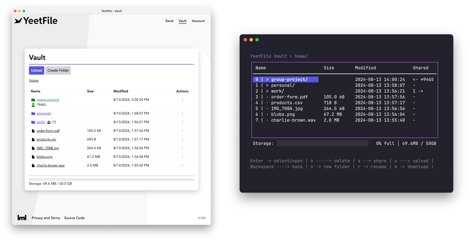 Yeetfile Self Hosted And Encrypted File Sharing And Password Vault Yeetfile self hosted and encrypted file sharing and password vault
