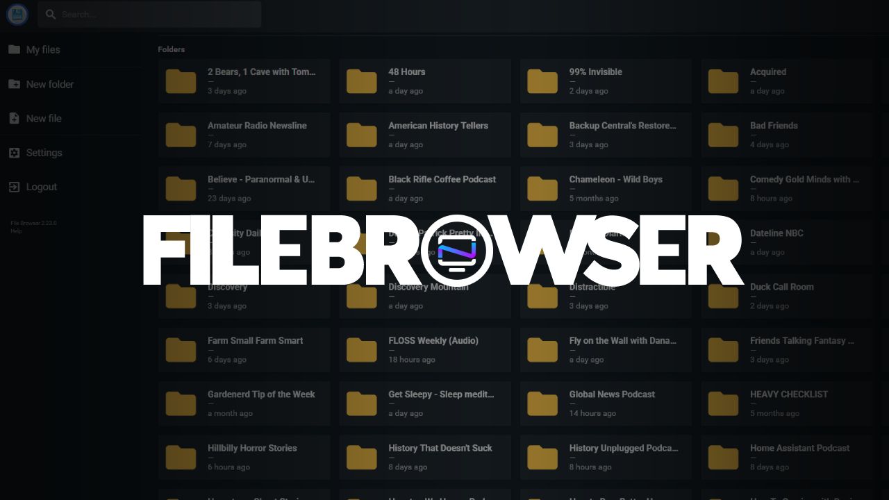 Filebrowser - Manage your Files and Shares from Anywhere