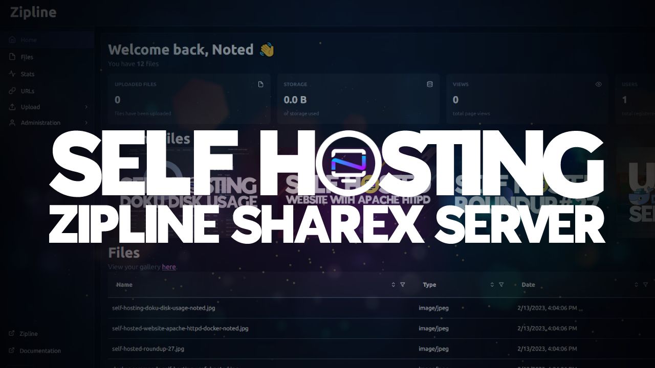 ZipLine - A Self Hosted ShareX Server