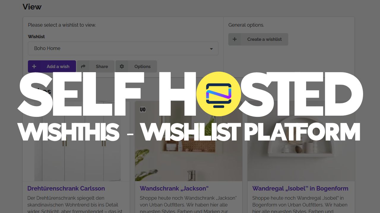 Wishthis - Self Hosted Wishlist Platform