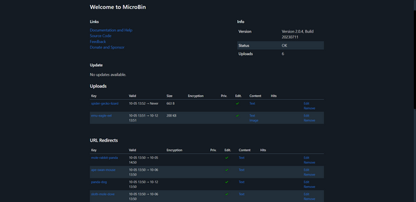 MicroBin: Self-Hosted Pastebin for Simplifying Sharing