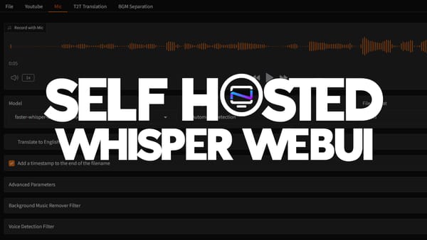 Whisper WebUI - The Self-Hosted AI Transcriber